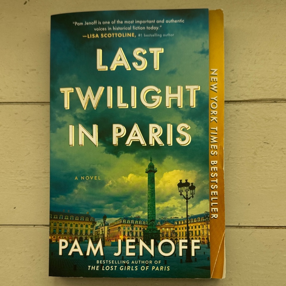Last Twilight in Paris - Teal & Gold Paperback Novel